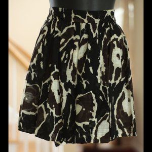 VIVIENNE WESTWOOD Black and Tan Gauzy Skirt